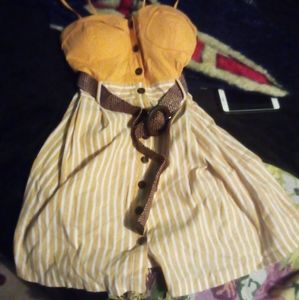 An orange dress